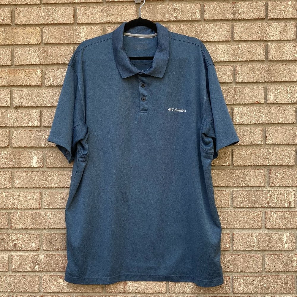 COLUMBIA Blue Polo Shirt - Picture 8 of 8